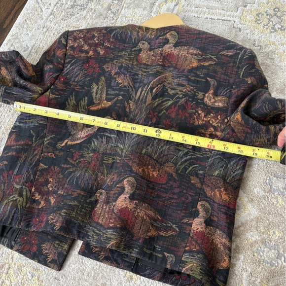 Lands End Vintage Brocade Duck Jacket - Picture 7 of 9